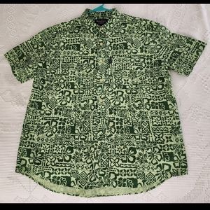 Abercrombie & Fitch Tropical Hawaiian Button Down Shirt Men's Size Large